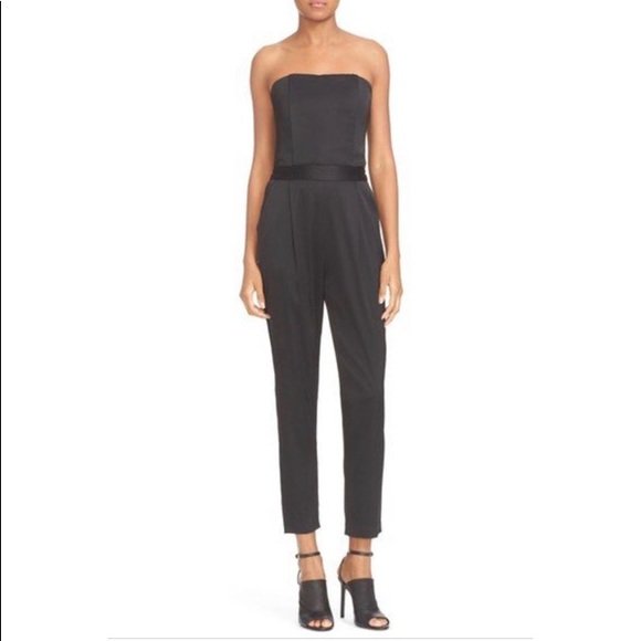 alice + olivia “Jeri” strapless jumpsuit - Picture 3 of 7